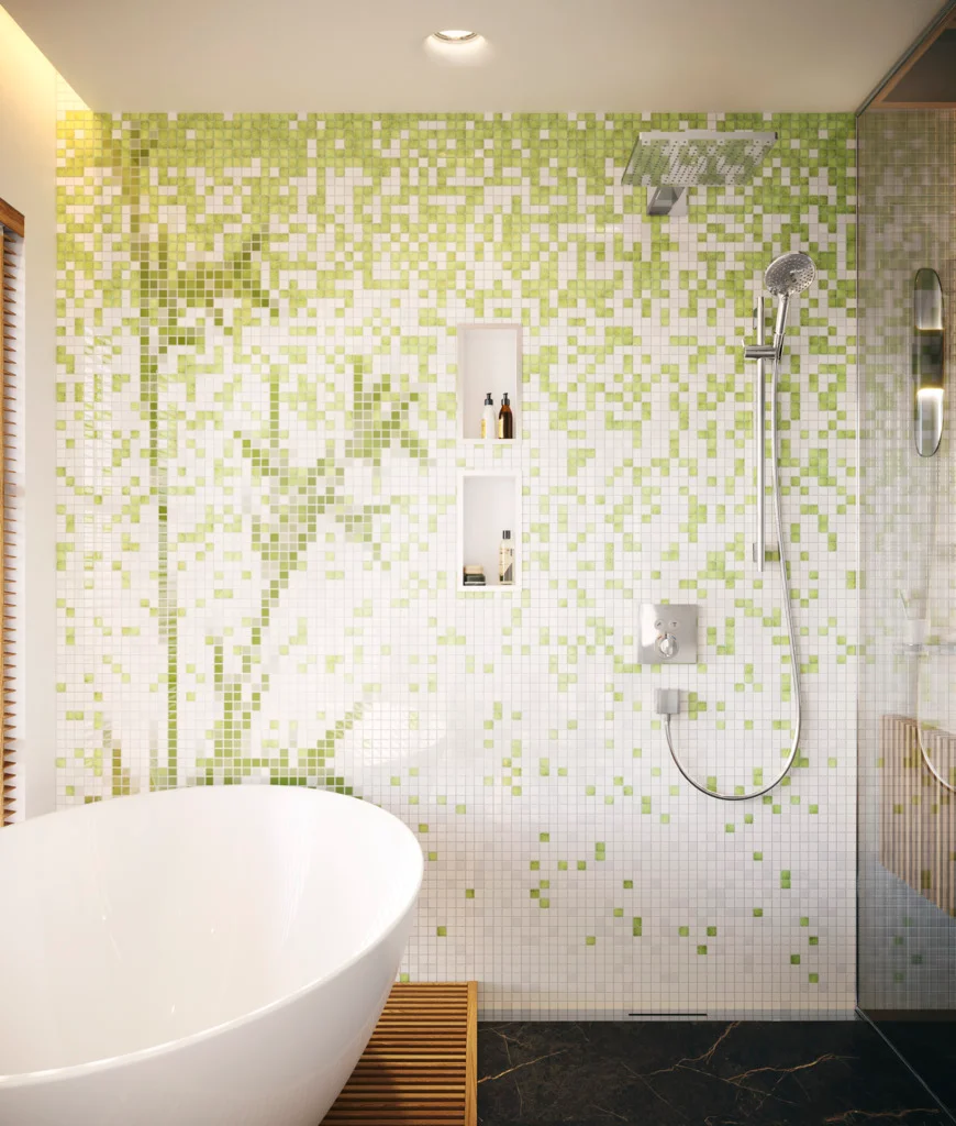 Hansgrohe FixFit Wandanschluss Square mit Rückflussverhinderer, Chrom, Anschlusswinkel aus Kunststoff, Material Abdeckung: Kunststoff, Anschlussart: G 1/2