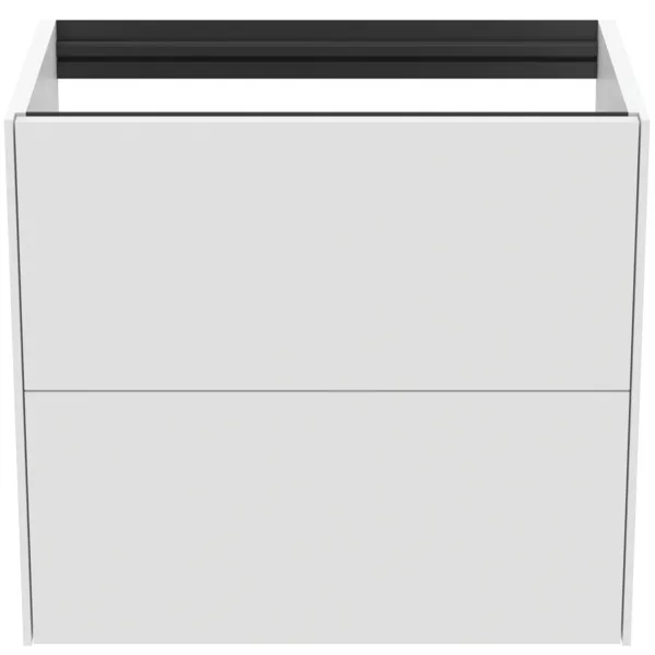 Ideal Standard Waschtischunterschrank Conca, 2 Auszüge, ohne Platte, 600x373x540mm, Weiß