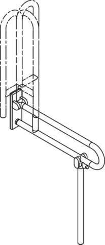 HEWI Stützklappgriff mobil „Serie 801“ HEWI Stützklappgriff mobil „Serie 801“