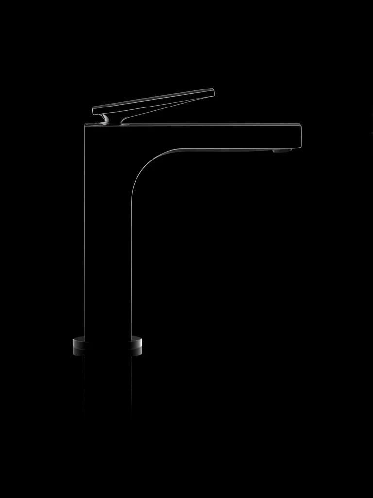 Hansgrohe AXOR Citterio Einhebel-Waschtischmischer 160, Chrom, Ausladung 143 mm, Auslaufhöhe 156 mm, Hebelgriff, Laminarstrahl, schwenkbarer Strahlformer