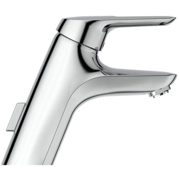 Waschtischarmatur Ceramix Blue, Niederdruck, mit Ablaufgarnitur, Ausladung 135mm, Chrom Waschtischarmatur Ceramix Blue, Niederdruck, mit Ablaufgarnitur, Ausladung 135mm, Chrom