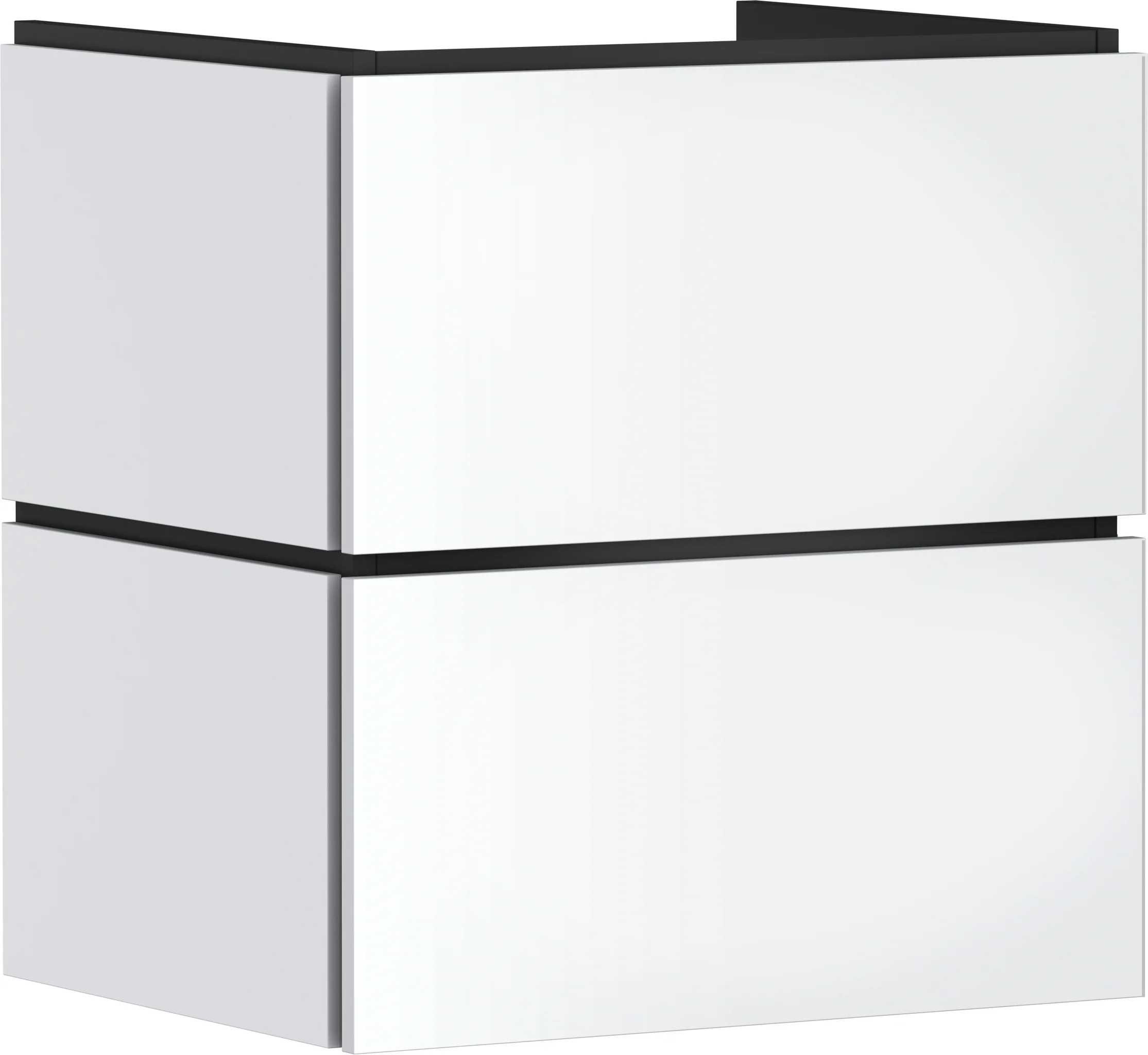 Hansgrohe Waschtischunterschrank Xilesa E, Mattweiß, 580 x 470 mm, 2 Schubkästen PushOpen, SoftClose, Wandmontage Hansgrohe Waschtischunterschrank Xilesa E, Mattweiß, 580 x 470 mm, 2 Schubkästen PushOpen, SoftClose, Wandmontage