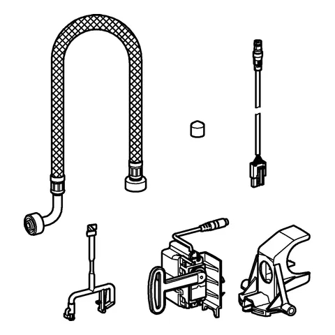 Installationsset 46944_1, für Sensia Arena Dusch-WC, für automatische Spülung und Vorspülung Installationsset 46944_1, für Sensia Arena Dusch-WC, für automatische Spülung und Vorspülung