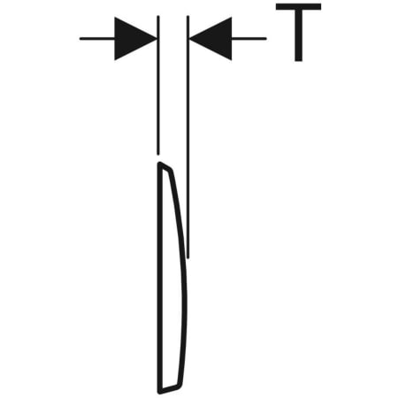 Kappa50 Betätigungsplatte für 2-Mengen-Spülung: mattverchromt Kappa50 Betätigungsplatte für 2-Mengen-Spülung: mattverchromt