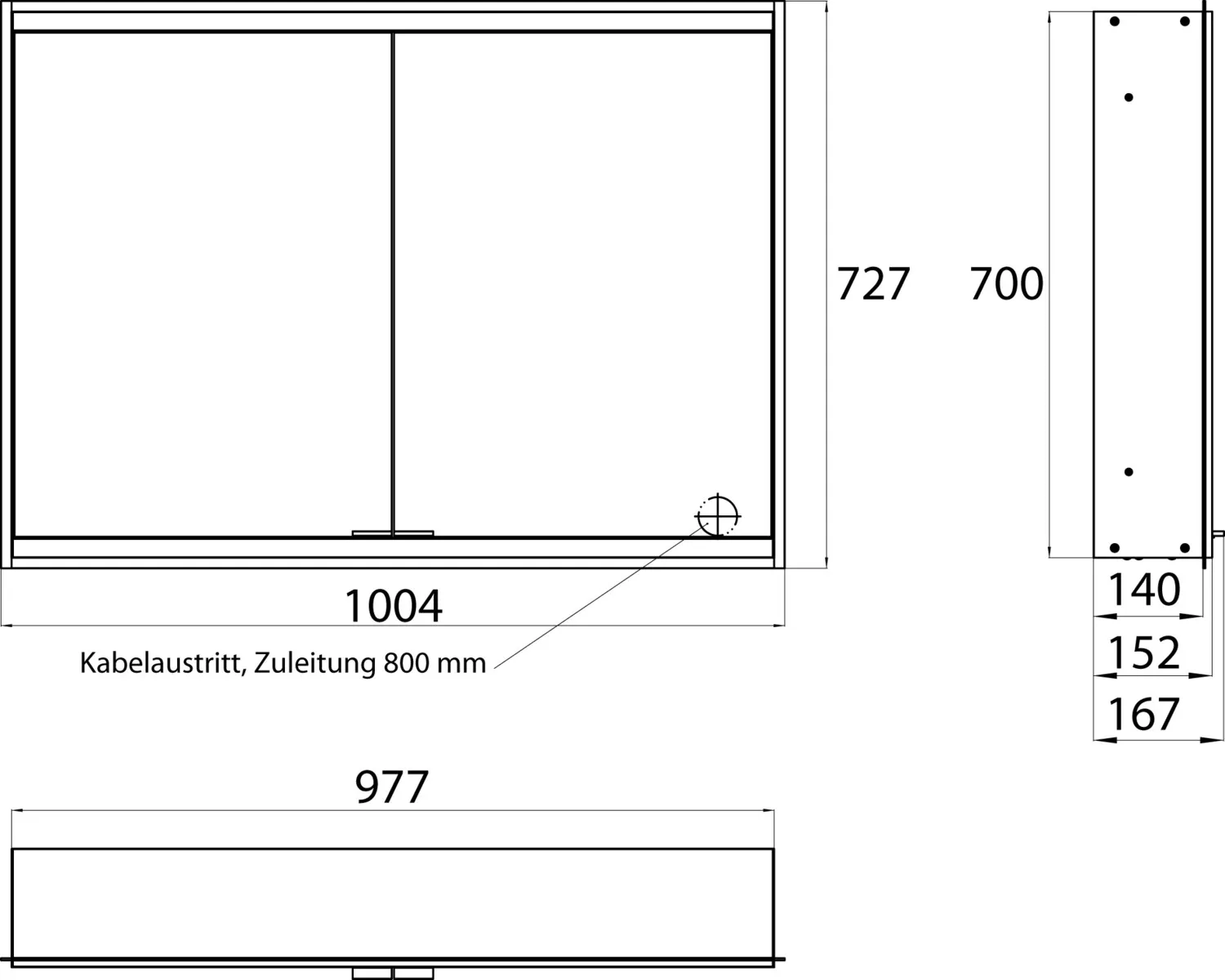 emco Spiegelschrank „prime 2“ Facelift 100,4 × 73 × 16,7 cm