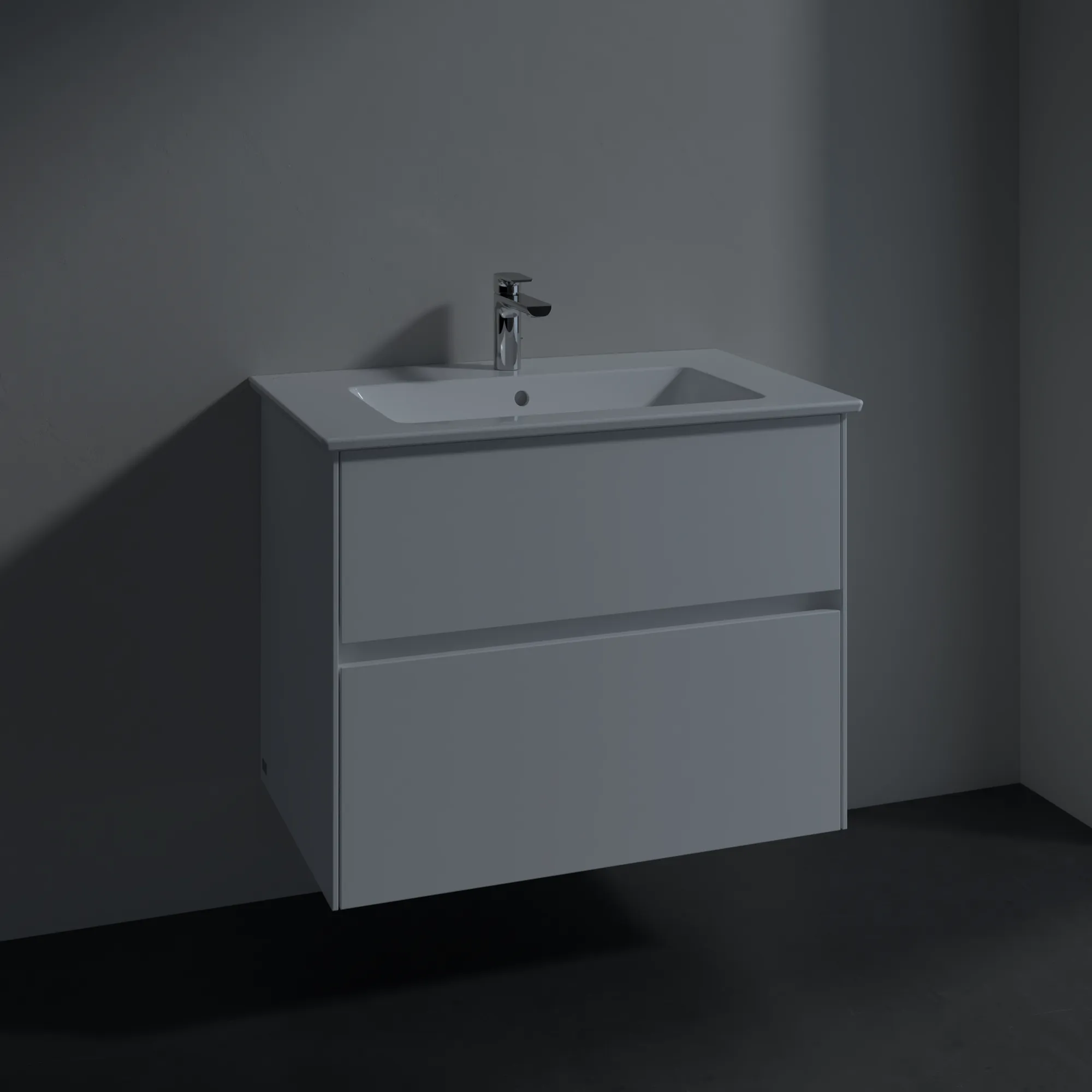 Villeroy & Boch Waschtischunterschrank „Collaro“ 761 × 610 × 480 mm Glossy White, ohne Beleuchtung, für Becken mittig Villeroy & Boch Waschtischunterschrank „Collaro“ 761 × 610 × 480 mm Glossy White, ohne Beleuchtung, für Becken mittig