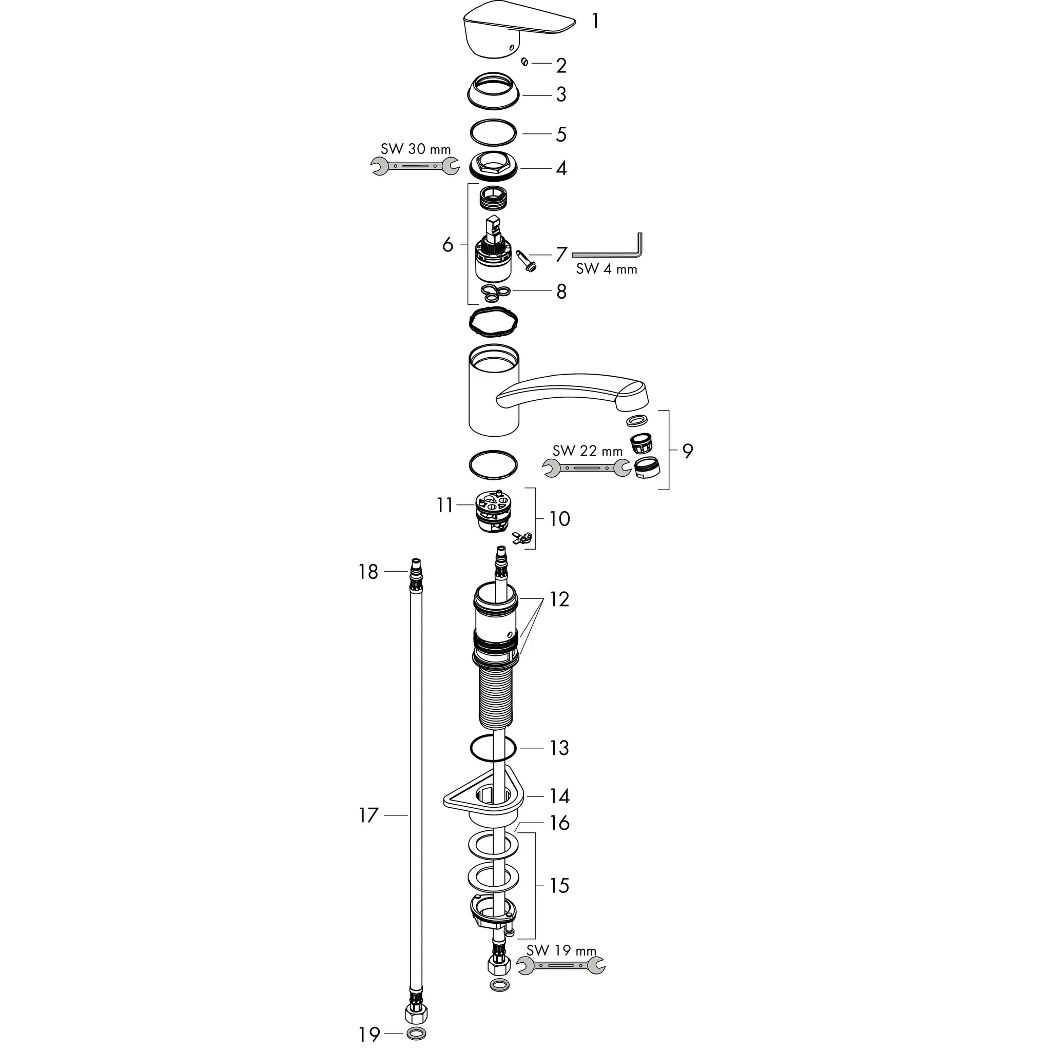 Spültischmischer 120 Logis M31 1jet chrom
