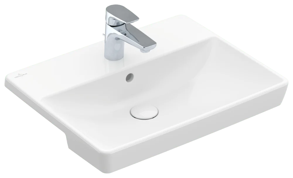 Villeroy & Boch Avento Vorbauwaschbecken 550x440mm Rechteck Weiß