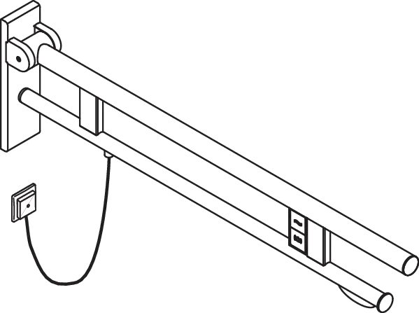 HEWI Stützklappgriff „System 900“