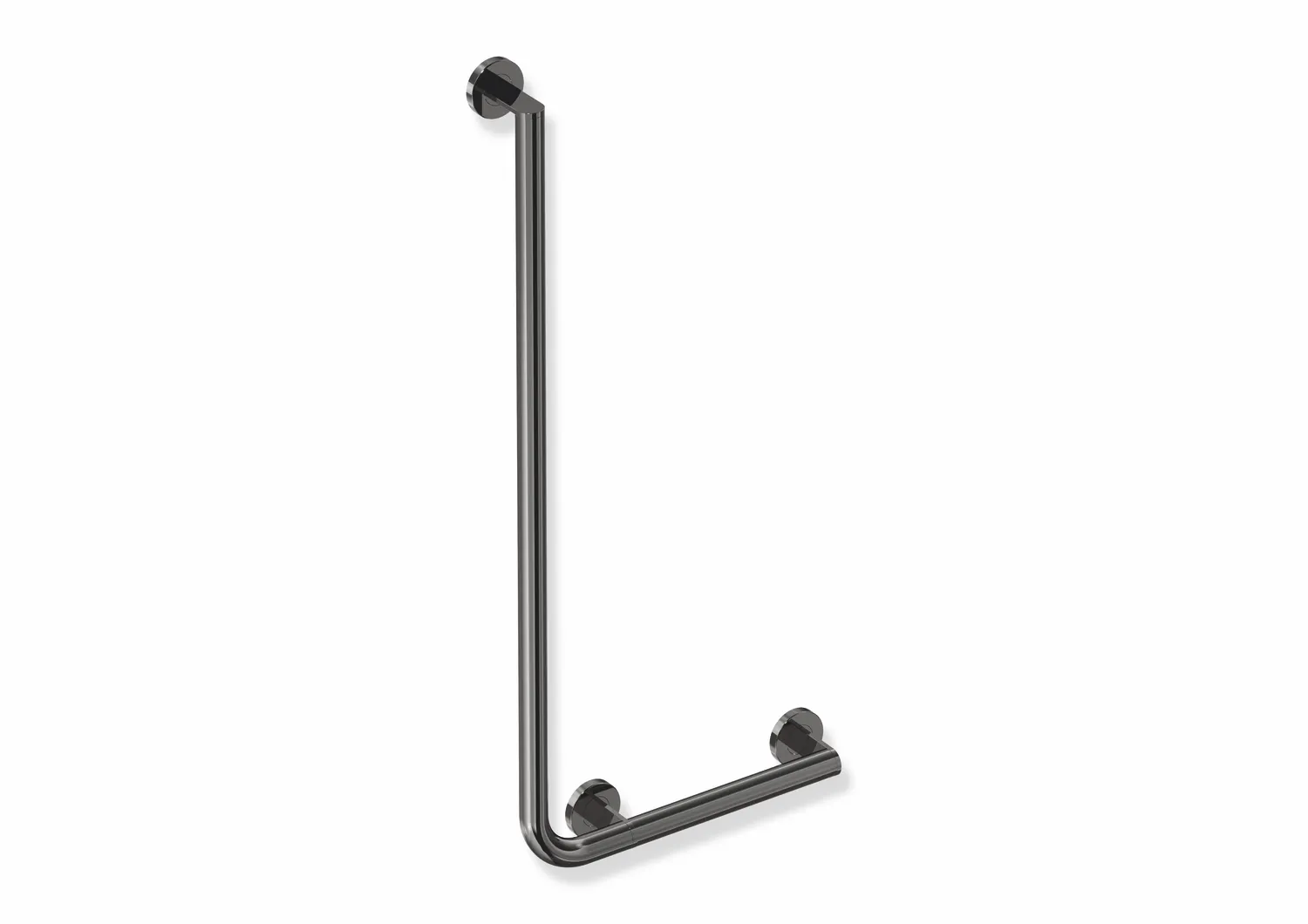 Winkelgriff des Systems 900, Edelstahl, PVD, waagerechte Länge 400 mm, senkrechte Länge 900 mm, D: 32 mm, Ausführung rechts, in Farbe CK (messing glänzend) Winkelgriff des Systems 900, Edelstahl, PVD, waagerechte Länge 400 mm, senkrechte Länge 900 mm, D: 32 mm, Ausführung rechts, in Farbe CK (messing glänzend)