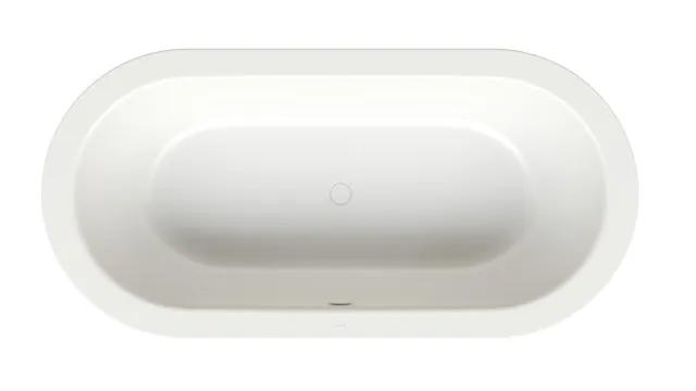 Bette BetteStarlet Oval Badewanne, 1950 x 950 mm, Snow, 30 mm Randhöhe, 2-Sitzer, Einbau mit Unterbau