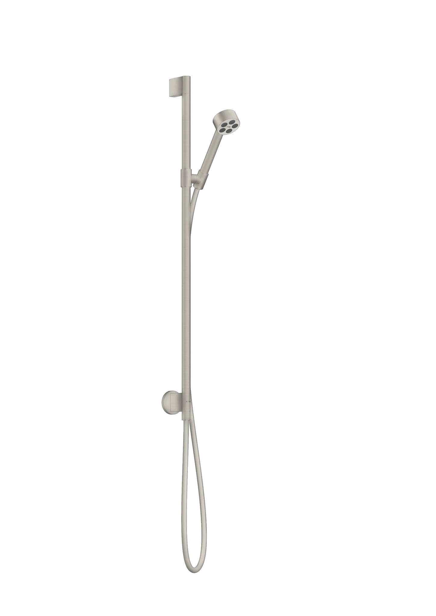 Hansgrohe AXOR One Brauseset 75 1jet EcoSmart mit Wandanschluss, Edelstahl Optic