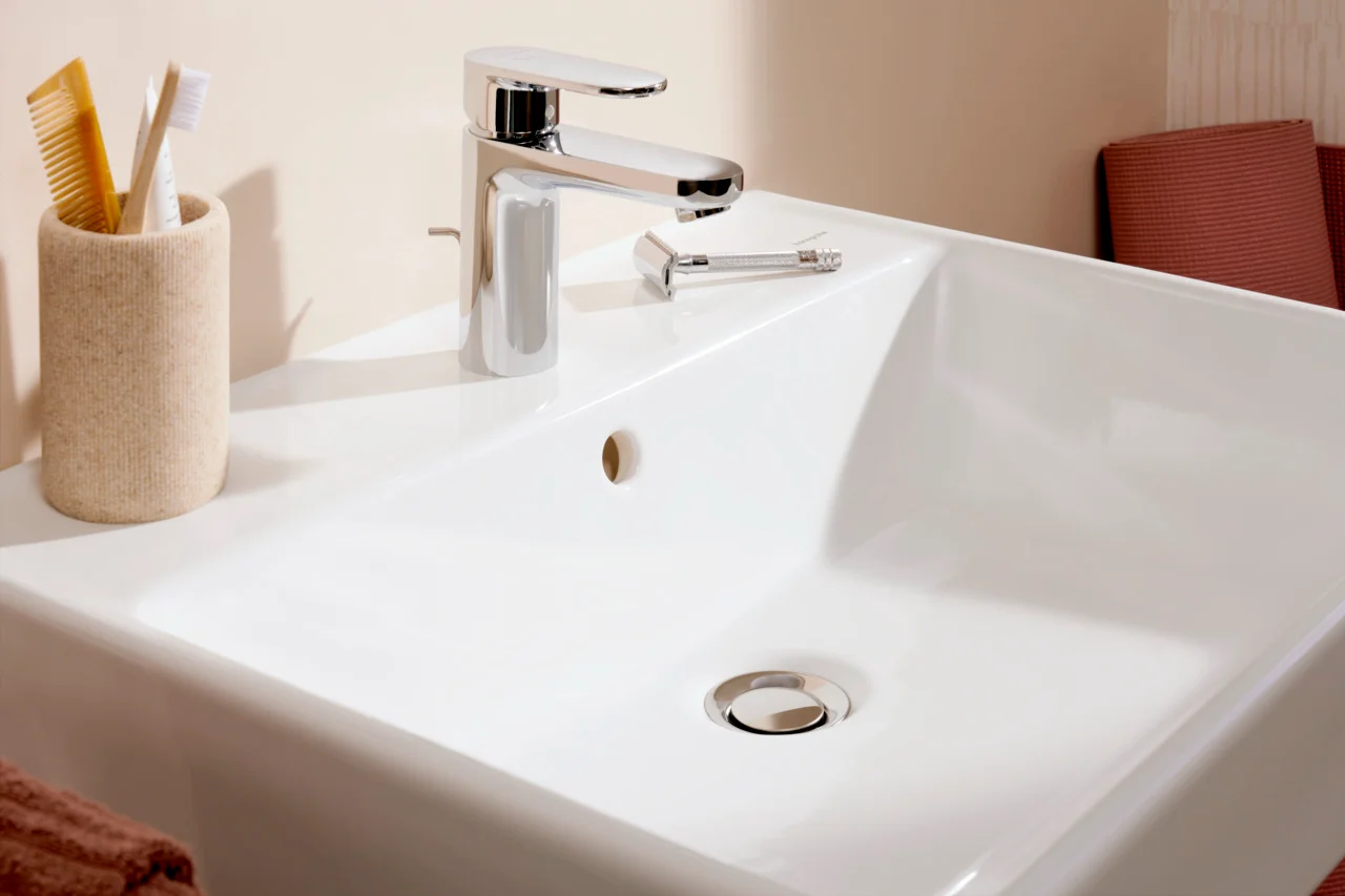 Hansgrohe Waschtisch Xanuia Q, weiß, 600x480 mm, wandhängend mit Hahnloch und Überlauf