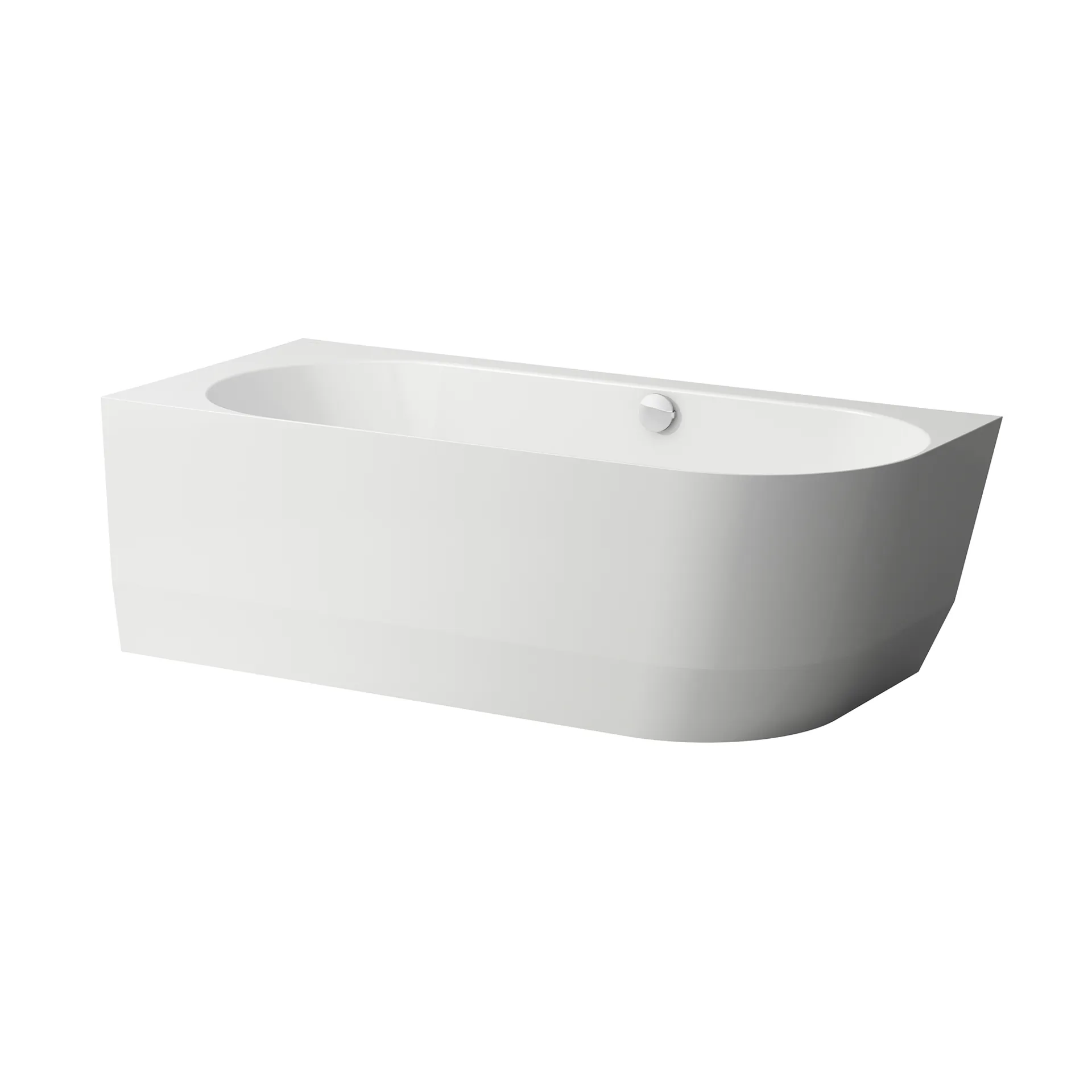 Laufen Badewanne „PRO“ vorwand 180 × 80 cm, links in Weiß