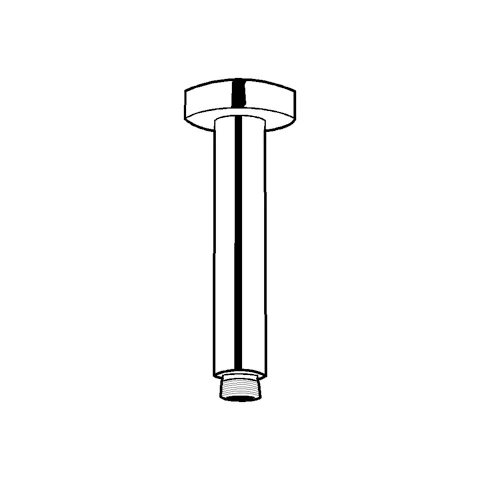 Kludi A-QA Deckenauslass 150 mm, mattschwarz