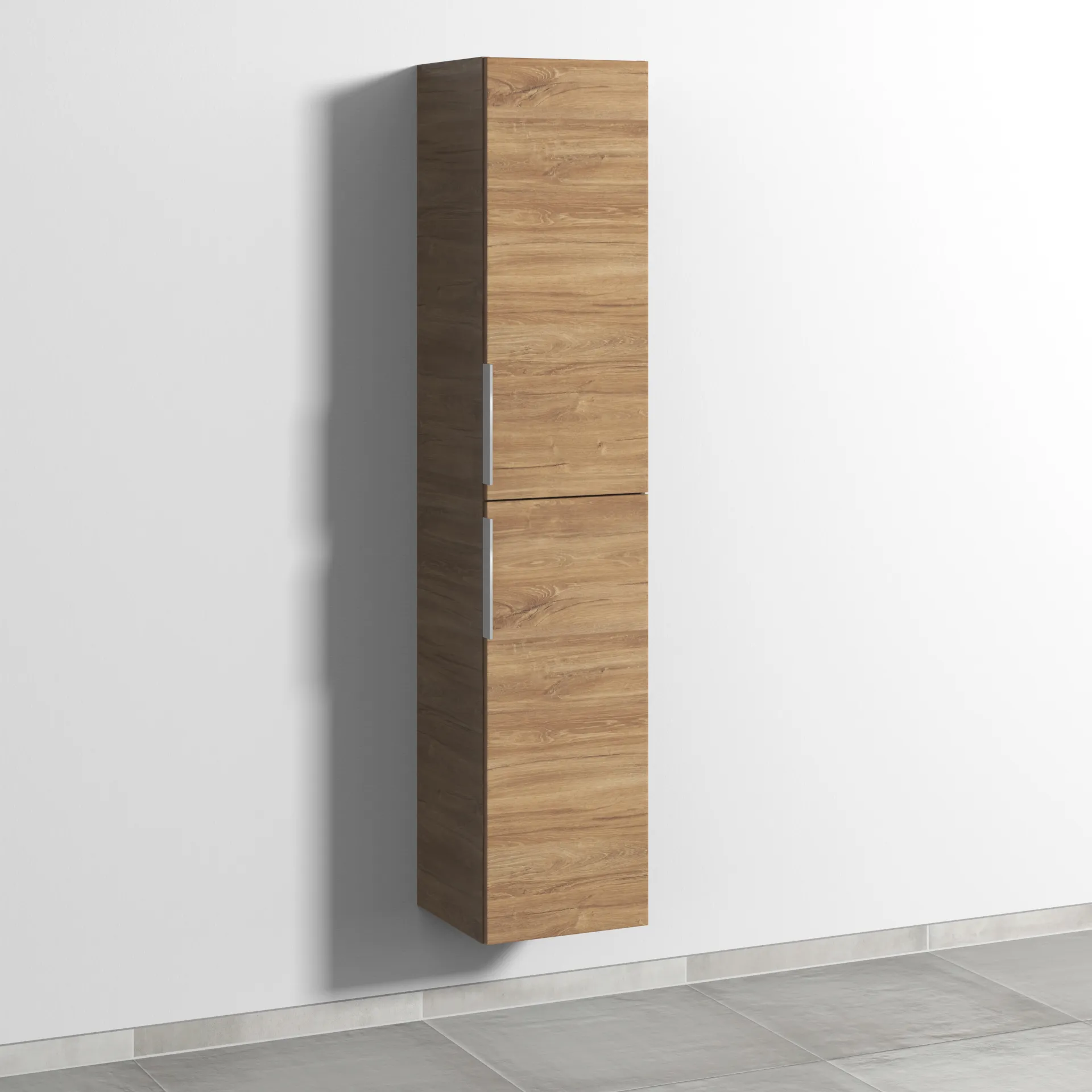 Sanipa Hochschrank „3way“ 350 × 1700 × 345 mm Anschlag rechts, in Eiche Kansas, Anschlag rechts