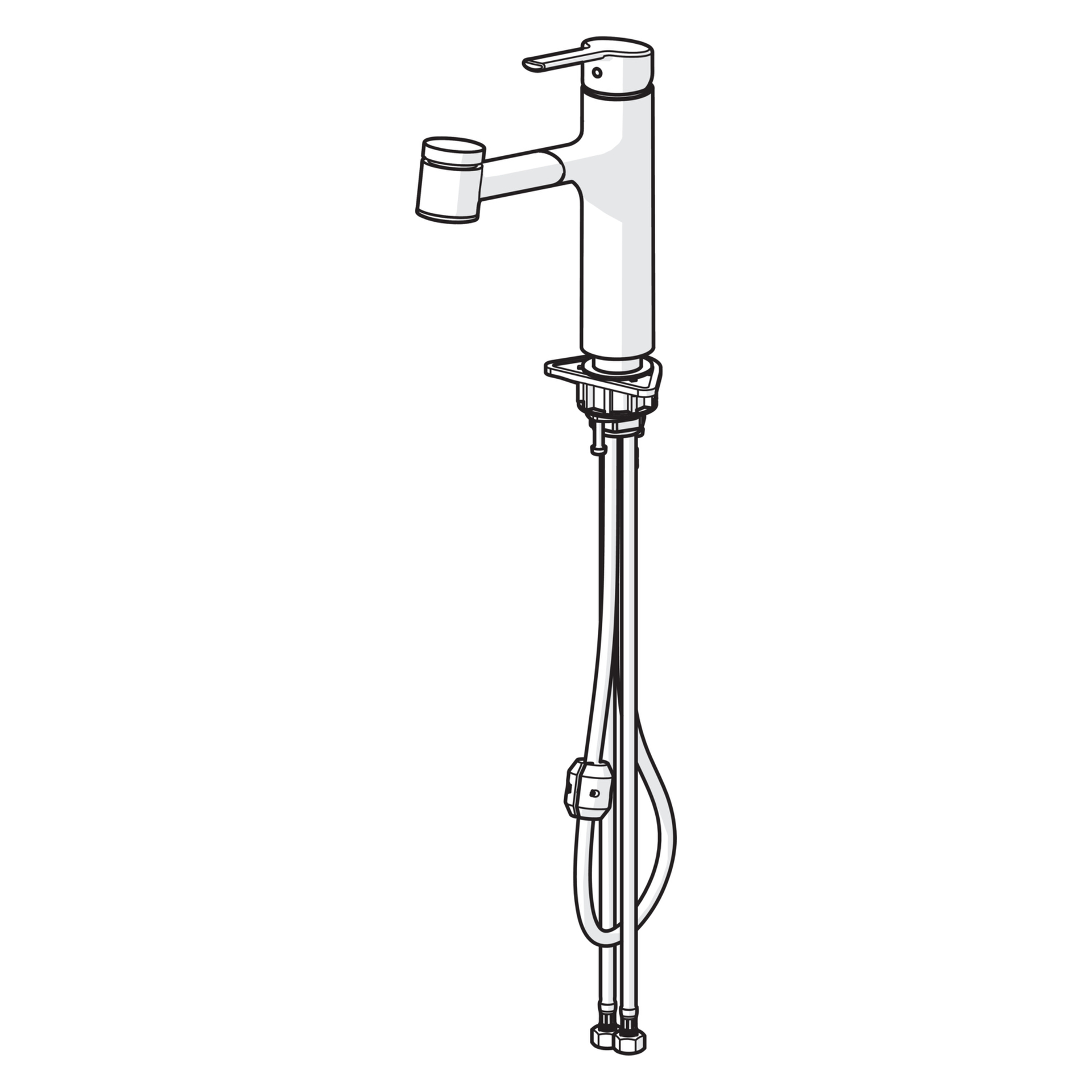 Hansa Einhand-Küchenarmatur „Ronda“ Ausladung 200 mm in chrom Hansa Einhand-Küchenarmatur „Ronda“ Ausladung 200 mm in chrom