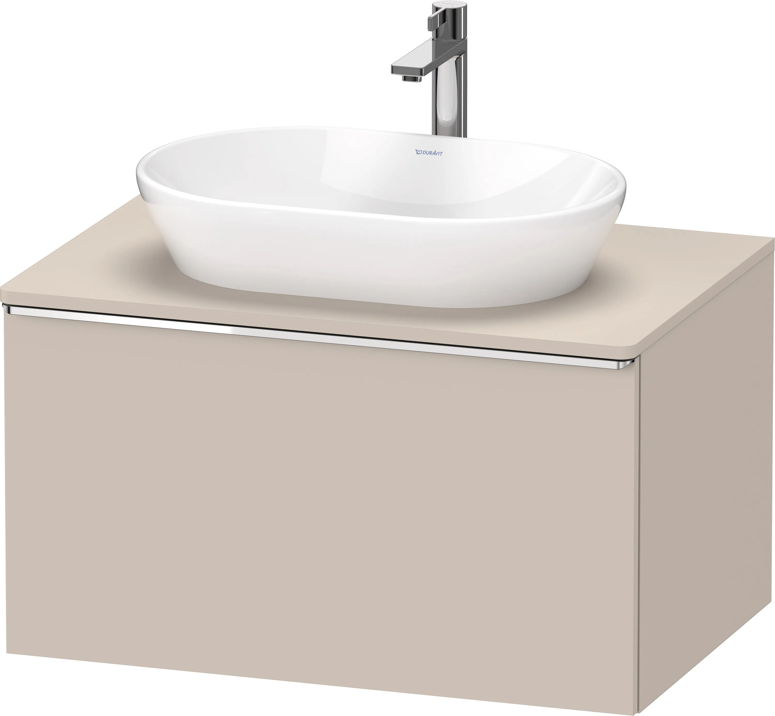 Duravit Waschtischunterschrank wandhängend „D-Neo“ 80 × 45,9 × 55 cm Taupe Matt