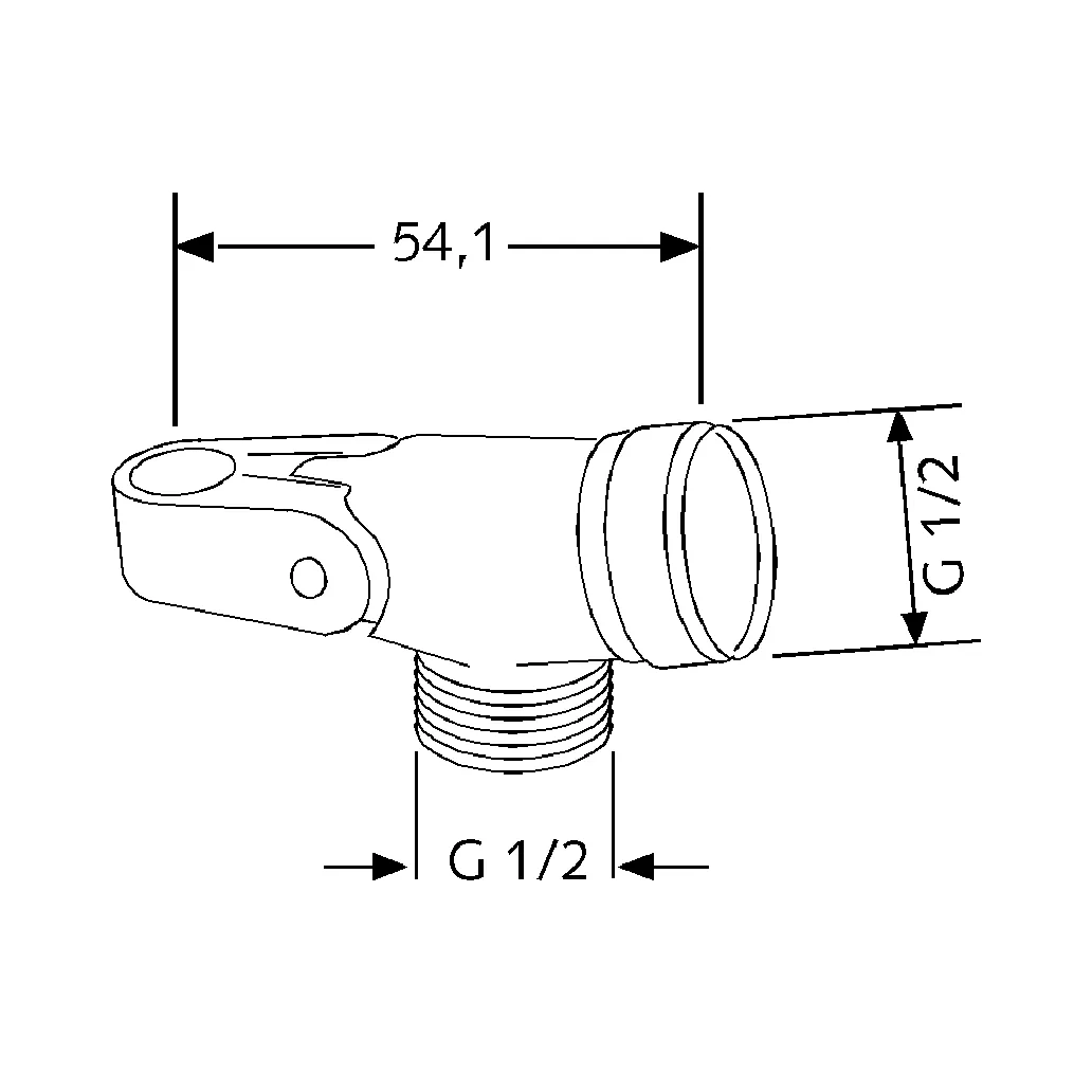 Kludi Brausehalter mit Gelenkstück chrom Kludi Brausehalter mit Gelenkstück chrom