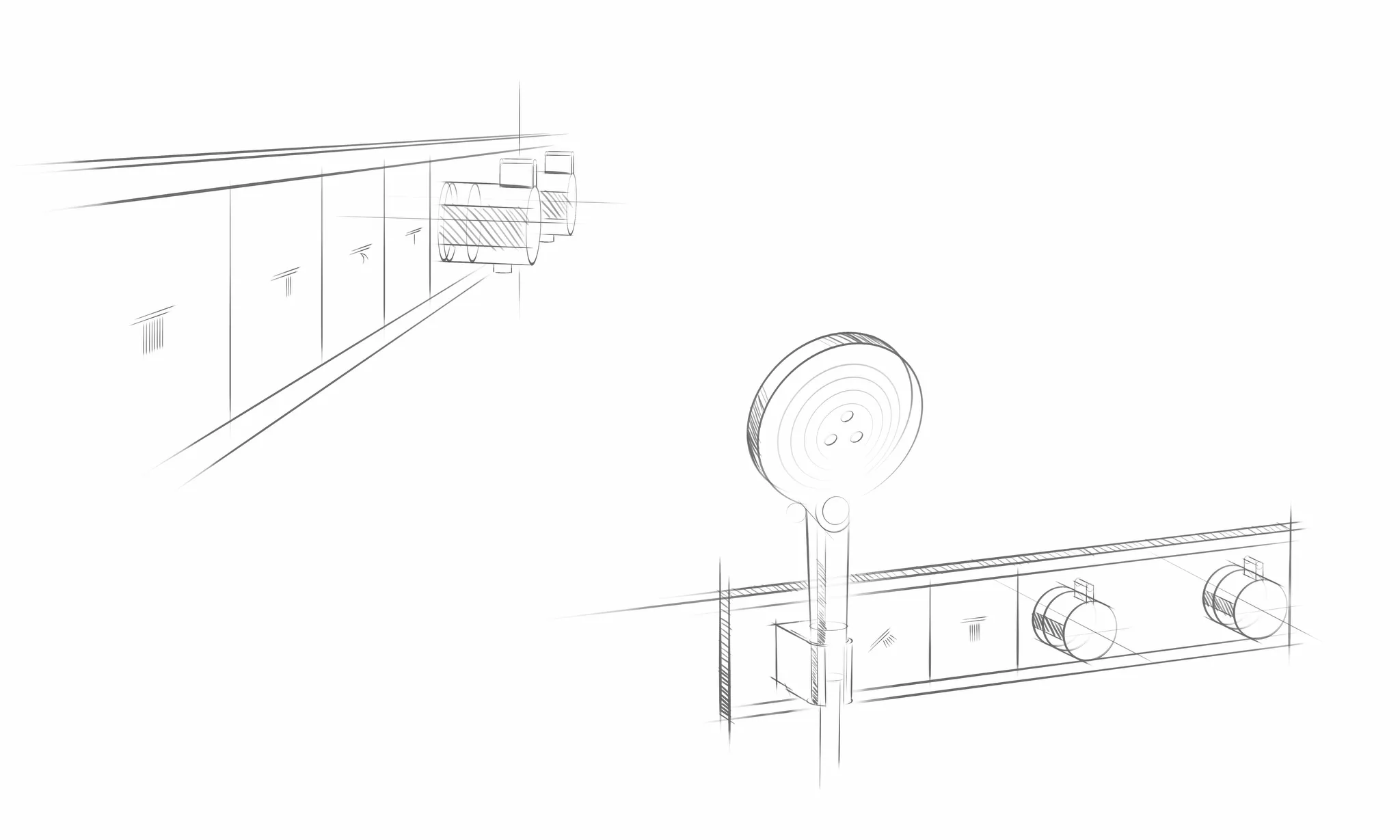 Hansgrohe RainSelect Thermostat Unterputz für 2 Verbraucher schwarz/chrom Hansgrohe RainSelect Thermostat Unterputz für 2 Verbraucher schwarz/chrom