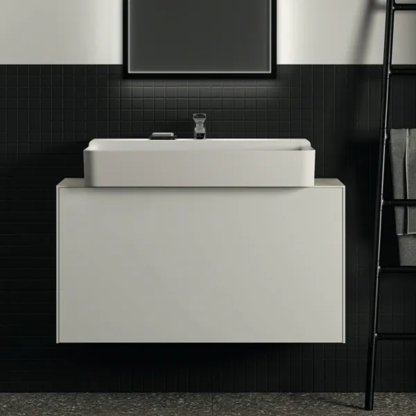 Ideal Standard Waschtischunterschrank „Conca“ 100 × 54 × 37,3 cm Weiß matt lackiert Ideal Standard Waschtischunterschrank „Conca“ 100 × 54 × 37,3 cm Weiß matt lackiert