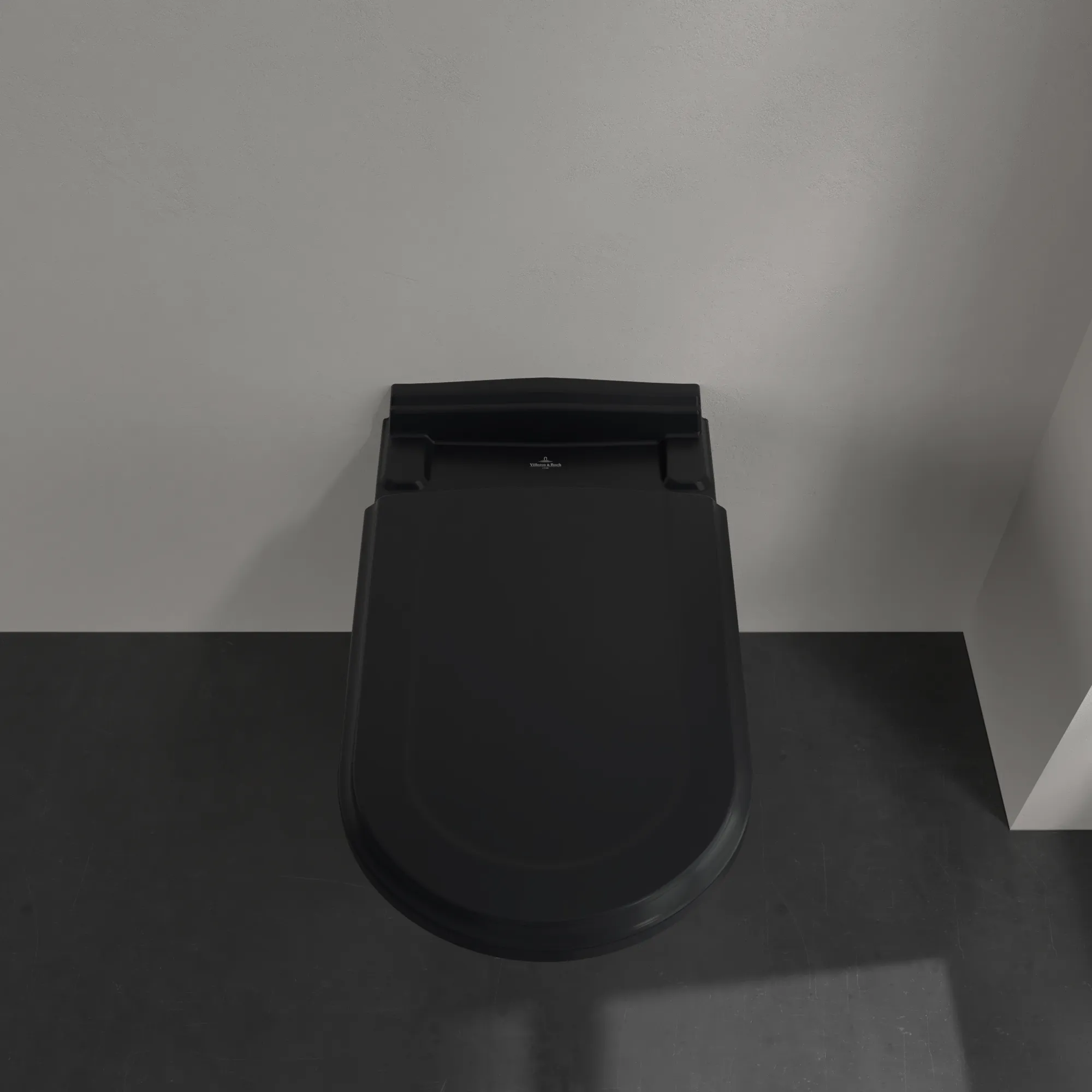 Wand-Tiefspül-WC „Hommage“ 37 × 41 × 60 cm in Pure Black mit CeramicPlus Wand-Tiefspül-WC „Hommage“ 37 × 41 × 60 cm in Pure Black mit CeramicPlus