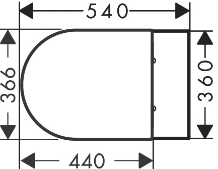 EluPura S Wand WC Set 540 ohne Spülrand AquaHelix Flush mit WC Sitz mit SoftClose und QuickRelease, Slim, HygieneEffect Weiß