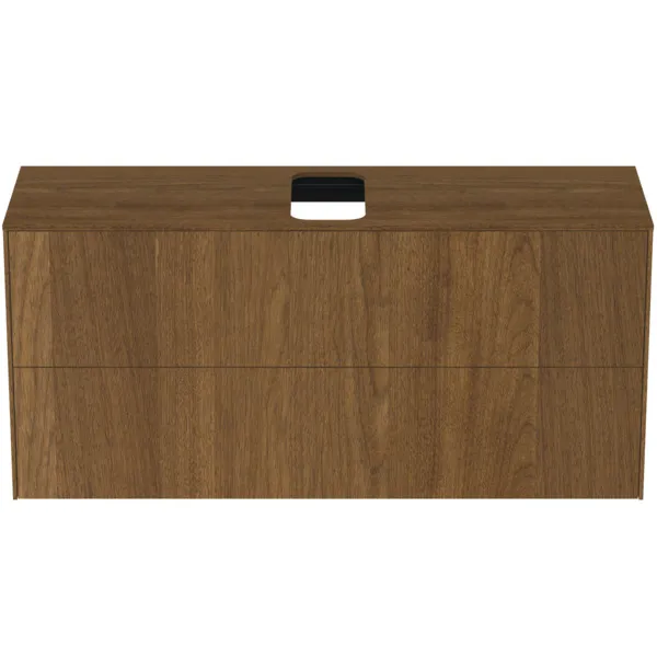 Ideal Standard Waschtischunterschrank „Conca“ 120,2 × 55 × 37,3 cm Walnuss dunkel Furnier Ideal Standard Waschtischunterschrank „Conca“ 120,2 × 55 × 37,3 cm Walnuss dunkel Furnier