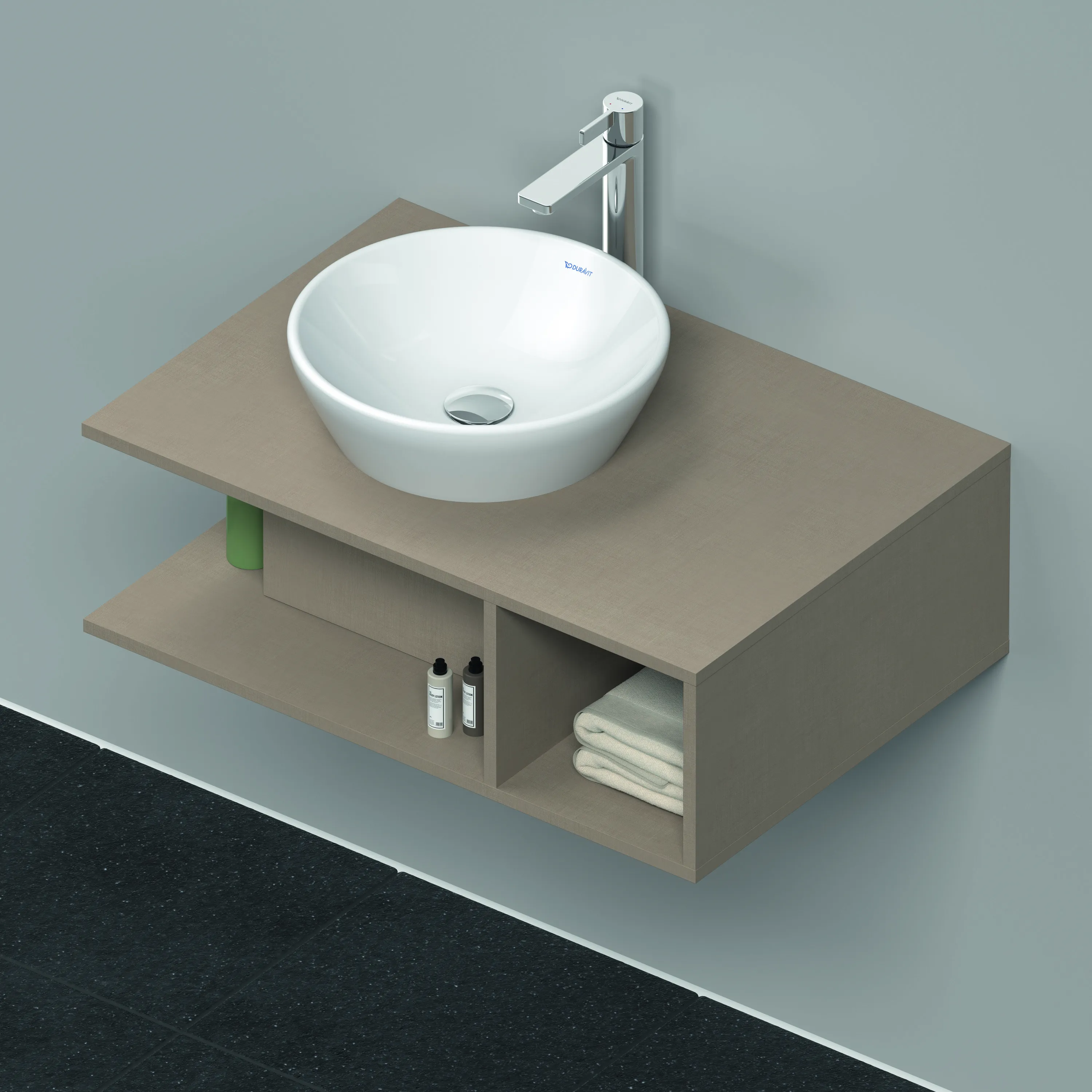 Duravit Waschtischunterschrank wandhängend „D-Neo“ 80 × 26 × 55 cm Leinen Duravit Waschtischunterschrank wandhängend „D-Neo“ 80 × 26 × 55 cm Leinen