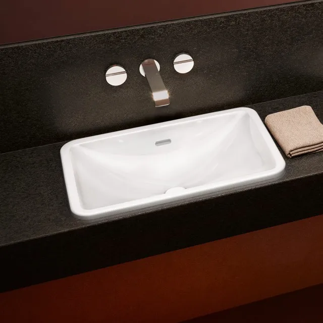 Villeroy & Boch Einbauwaschtisch aus TitanCeram „Loop & Friends“ ohne Hahnlochbohrung, ⌀ mm, ohne Hahnlochbohrung in Weiß Alpin Villeroy & Boch Einbauwaschtisch aus TitanCeram „Loop & Friends“ ohne Hahnlochbohrung, ⌀ mm, ohne Hahnlochbohrung in Weiß Alpin