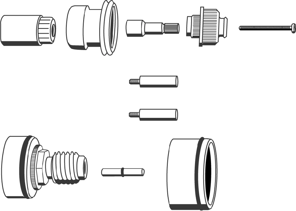 Verlängerungsset 47581, 27,5 mm, für Ectos 19674/19675