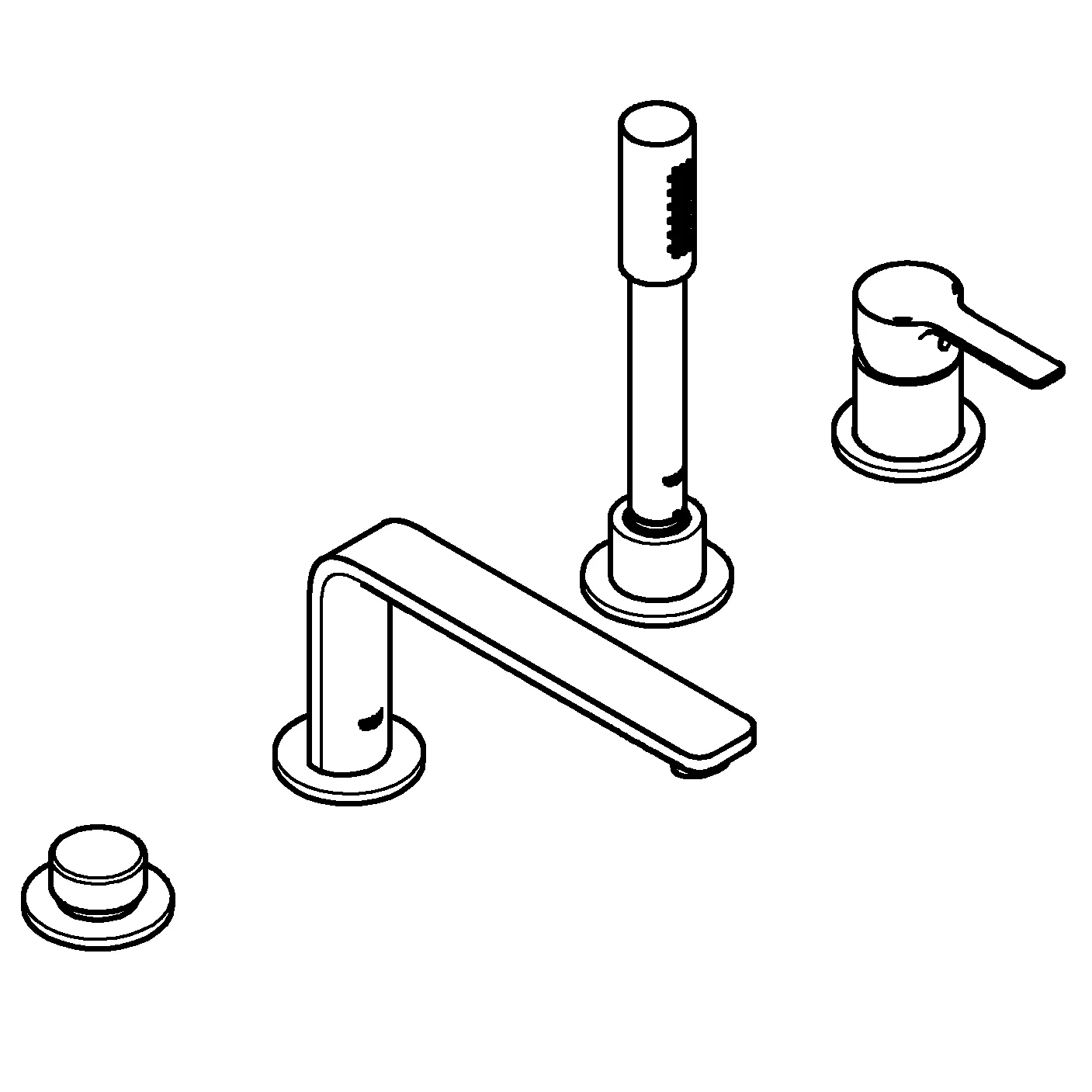 Grohe Lineare 4-Loch-Einhand-Wannenkombination 19577_1 supersteel Grohe Lineare 4-Loch-Einhand-Wannenkombination 19577_1 supersteel