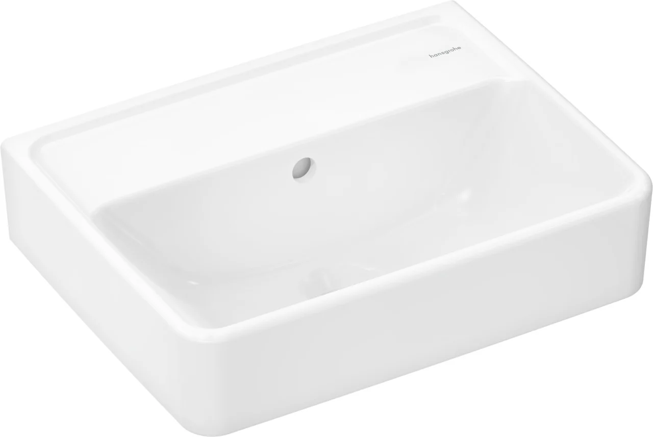 Hansgrohe Handwaschbecken Xanuia Q, weiß, 450x340 mm, wandhängend, mit Überlauf, ohne Hahnloch Hansgrohe Handwaschbecken Xanuia Q, weiß, 450x340 mm, wandhängend, mit Überlauf, ohne Hahnloch