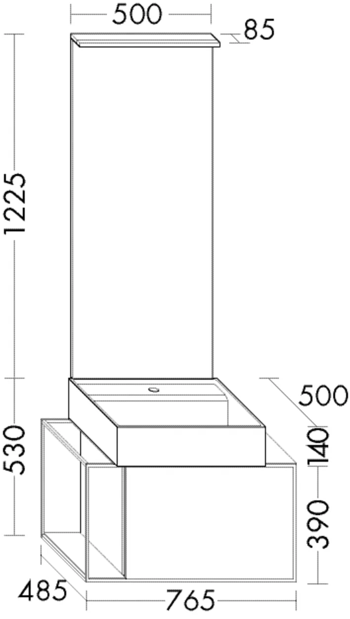 burgbad Badmöbelset „Junit“ Griffleiste, Schwarz eloxiert, in Eiche Dekor Flanelle burgbad Badmöbelset „Junit“ Griffleiste, Schwarz eloxiert, in Eiche Dekor Flanelle