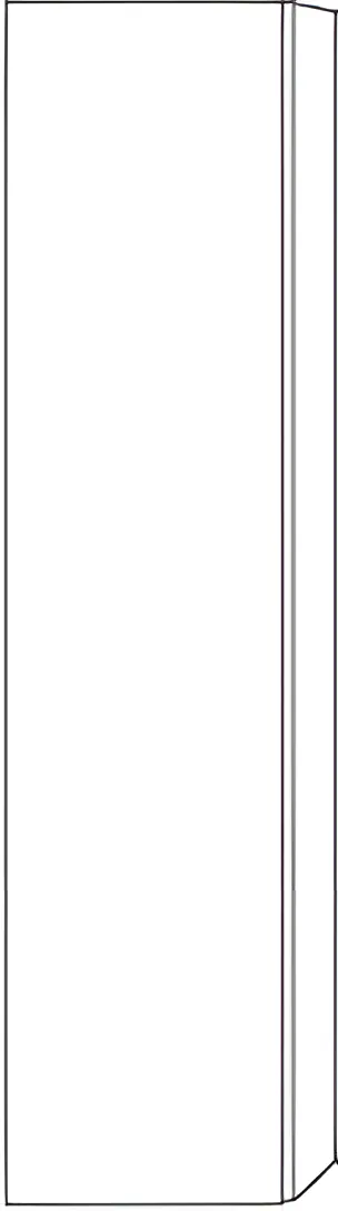 Sanipa Hochschrank „3way“ 400 × 1700 × 336 mm Anschlag links, in Sandgrau (matt), Anschlag links