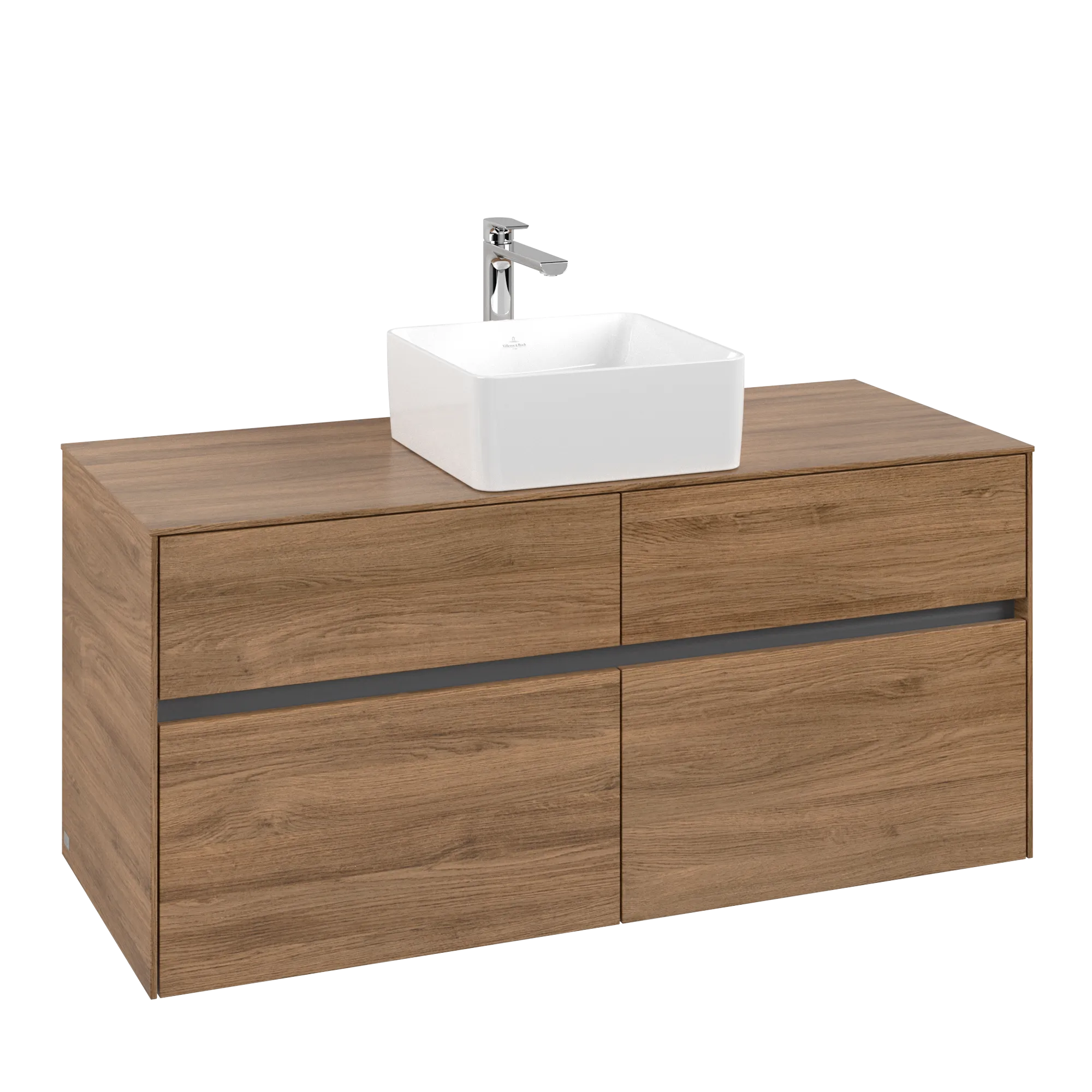 Villeroy & Boch Collaro Waschbeckenunterschrank C04100, 1200 x 548 x 500 mm, Kansas Oak