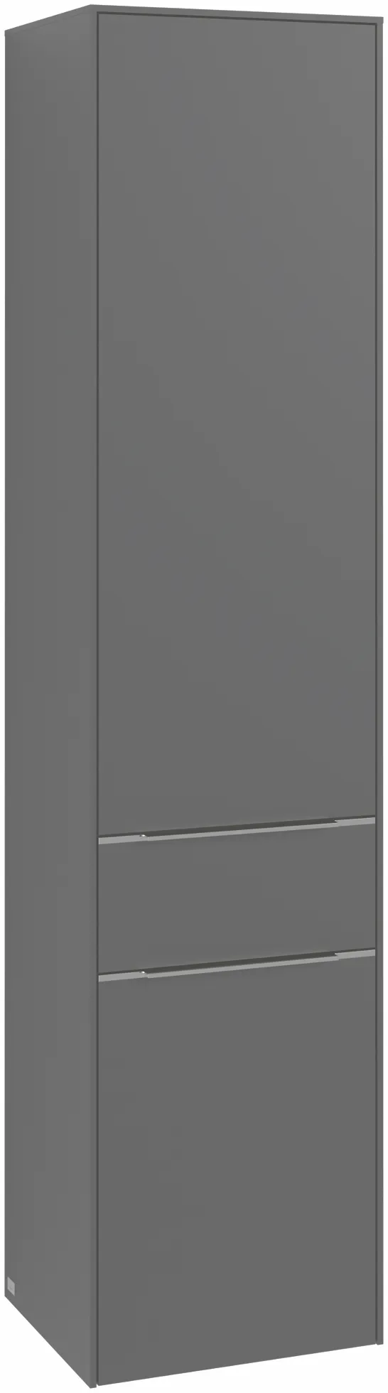 Villeroy & Boch Hochschrank mit Schublade „Subway 3.0“ 40 × 171 × 36,2 × 36,2 cm 2 Türen, 1 Auszug, 1 × fixer Fachboden, Anschlag: rechts, 3 × Glasfachboden, 2 Türen, Anschlag rechts