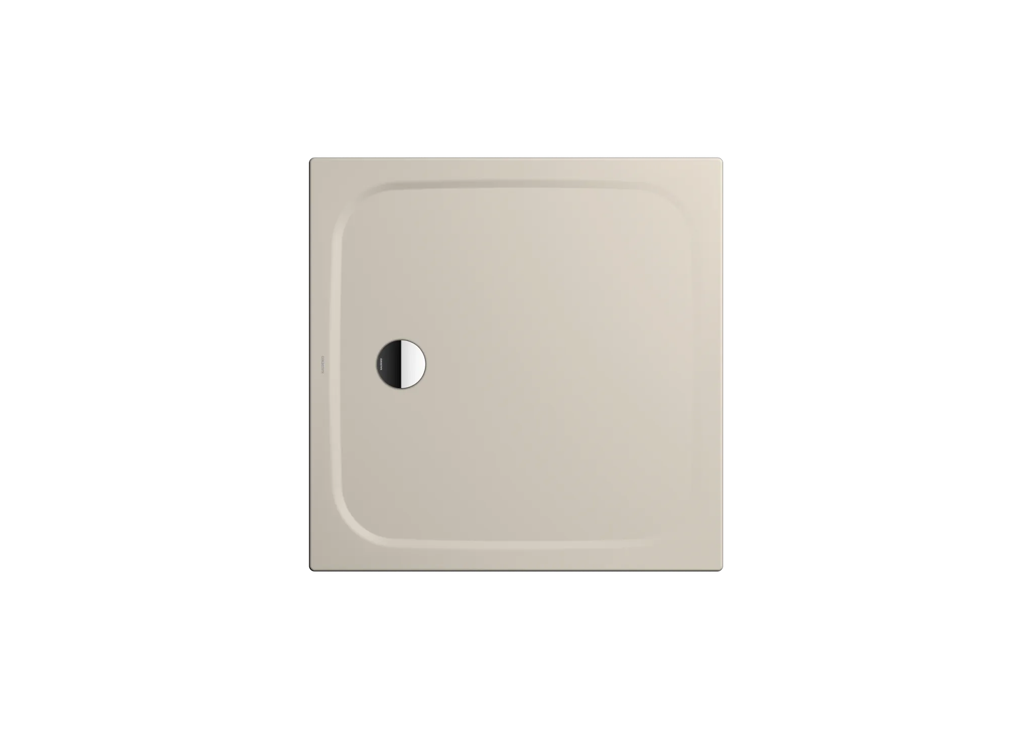 Kaldewei quadrat Duschwanne „Cayonoplan“ 800 × 800 mm ohne Oberflächenbeschichtung, ohne Oberflächenveredelung, in warm grey 10