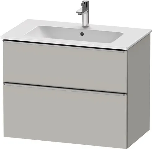 Duravit Waschtischunterschrank wandhängend „D-Neo“ 81 × 62,5 × 46,2 cm in Betongrau Matt