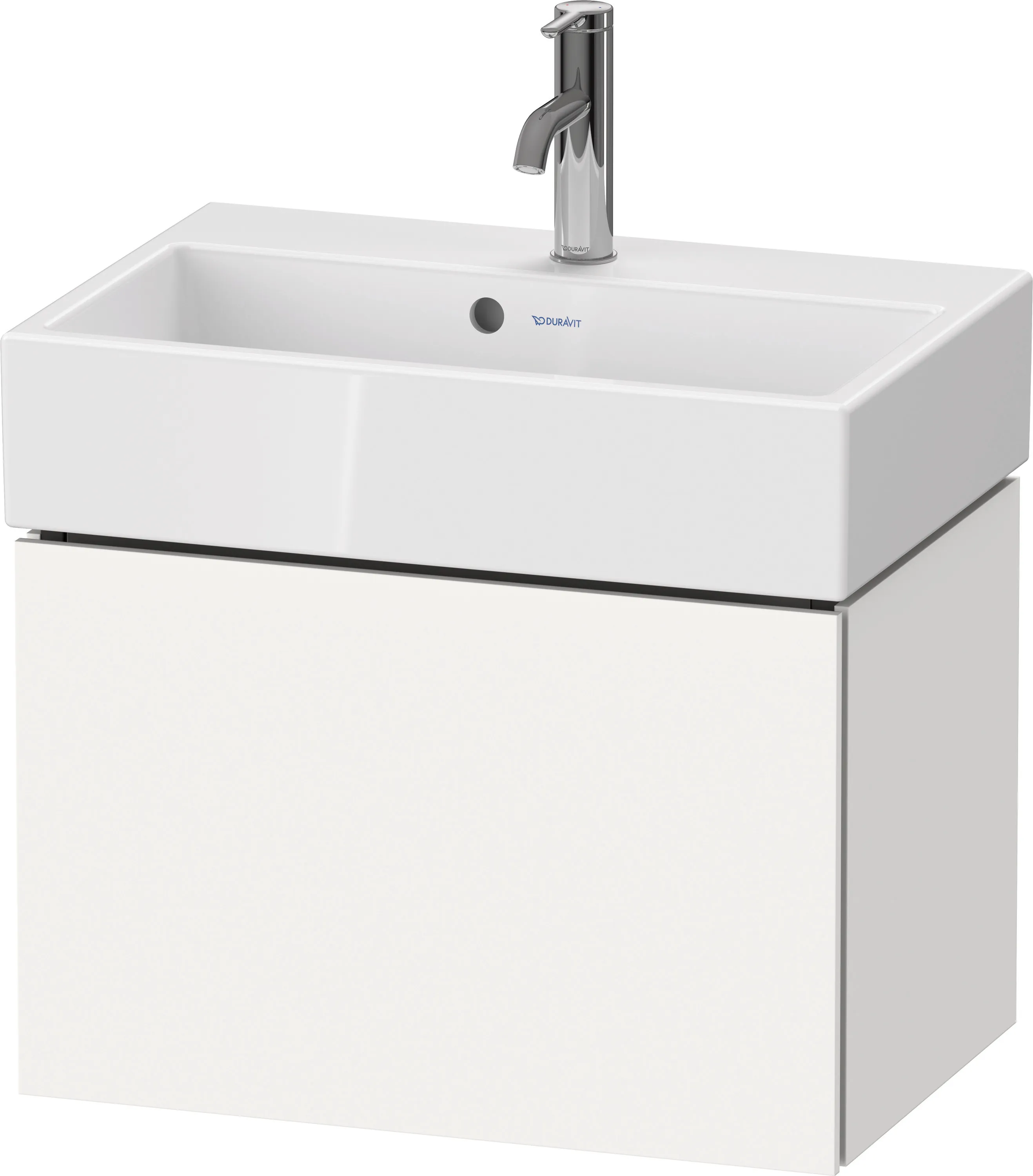 Duravit Waschtischunterschrank wandhängend „L-Cube“ 58,4 × 39,4 × 39,1 cm Weiß Supermatt Duravit Waschtischunterschrank wandhängend „L-Cube“ 58,4 × 39,4 × 39,1 cm Weiß Supermatt