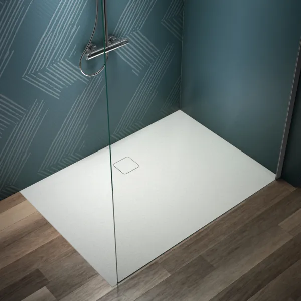 Ideal Standard Rechteck-Brausewanne Ultra Flat Evo Seidenweiß 1400x1000x35 mm