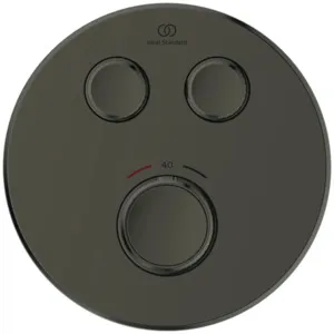 Ideal Standard Brausethermostat Ceratherm Navigo Unterputz, 2 Verbraucher, Magnetic Grey, Ø 157 mm, 40 x 157 mm, für Fertigmontage Ideal Standard Brausethermostat Ceratherm Navigo Unterputz, 2 Verbraucher, Magnetic Grey, Ø 157 mm, 40 x 157 mm, für Fertigmontage