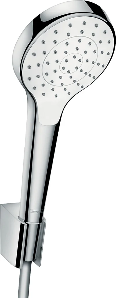 Hansgrohe Croma Select S Brausehalterset 110, 1jet EcoSmart mit 125 cm Brauseschlauch, weiß/chrom Hansgrohe Croma Select S Brausehalterset 110, 1jet EcoSmart mit 125 cm Brauseschlauch, weiß/chrom