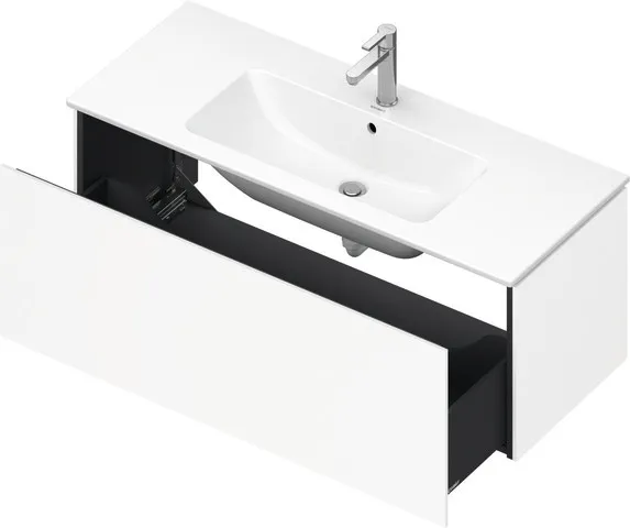 Duravit Waschtischunterschrank wandhängend „L-Cube“ 122 × 40 × 48,1 cm Weiß Matt