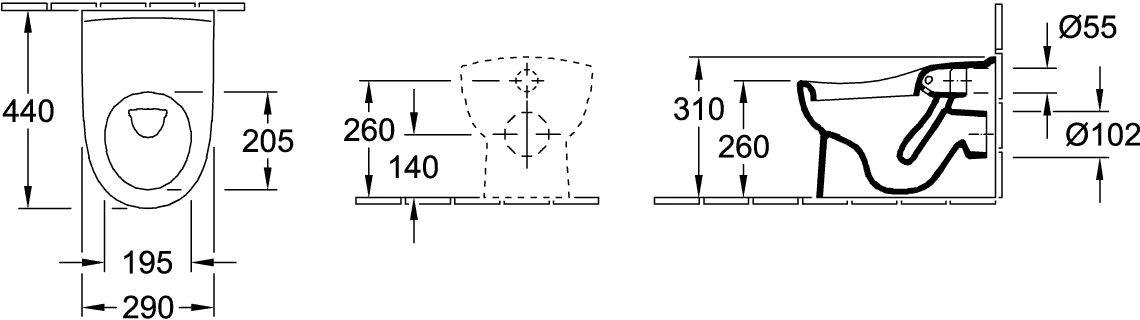 Tiefspül-WC für Kleinkinder O.novo Kids 469110, 295 x 440 x 310 mm, Oval, bodenstehend, Abgang waagerecht, Weiß Alpin