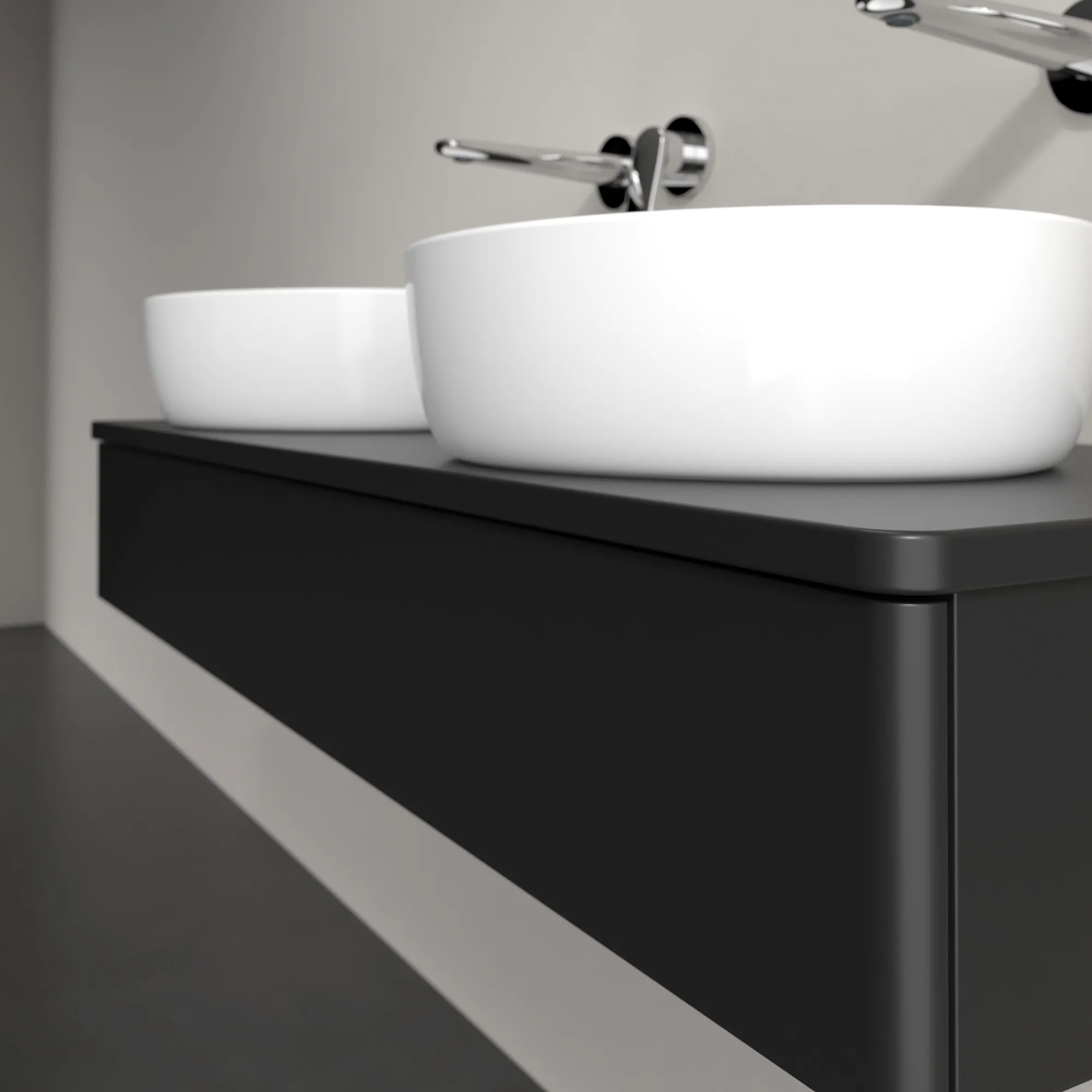 Villeroy & Boch Antao L13_5 Waschbeckenunterschrank 1200x190x500mm Black Matt Villeroy & Boch Antao L13_5 Waschbeckenunterschrank 1200x190x500mm Black Matt