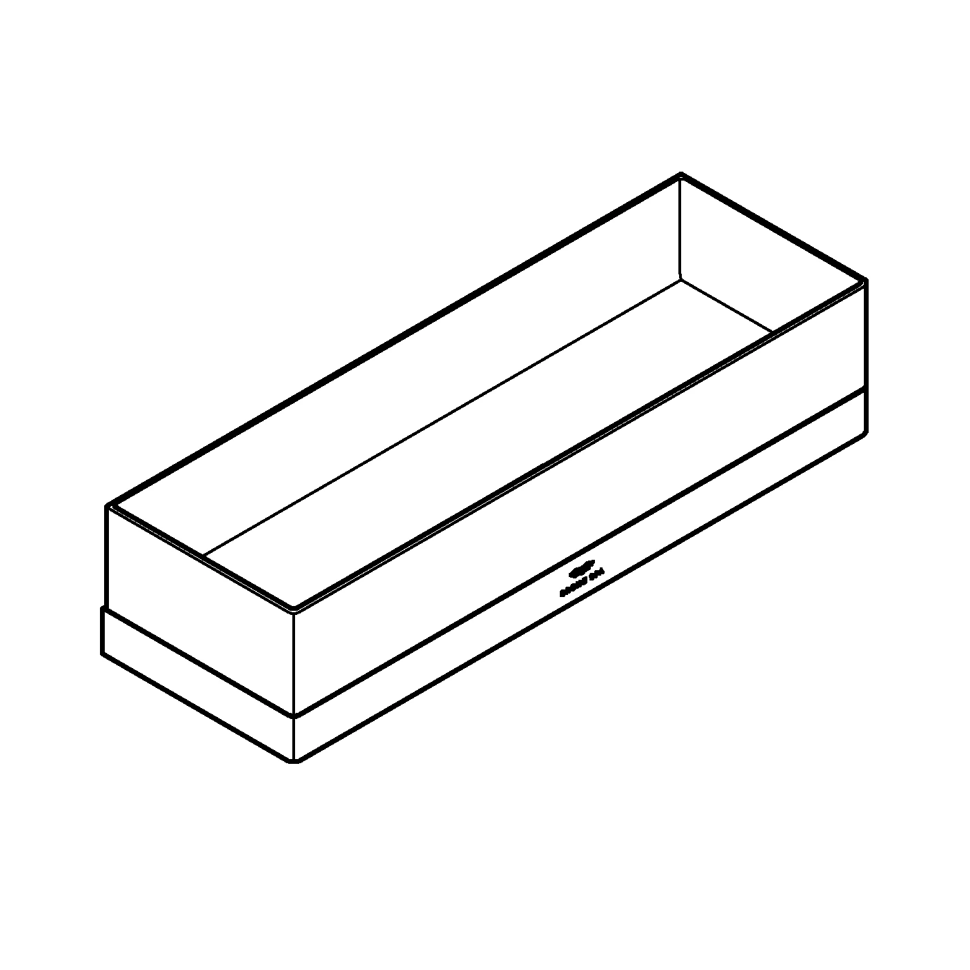 Ablagekorb Allure 40966_1, Wandmontage, Entwässerungsfunktion, chrom