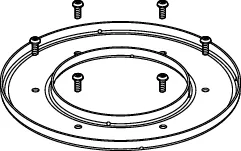 TECEdrainpoint S Pressringset Edelstahl inkl. Schrauben und Dichtung