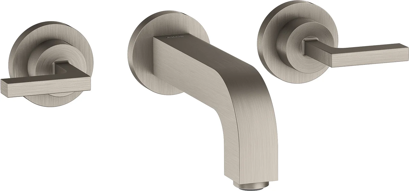 Hansgrohe AXOR Citterio 3-Loch Waschtischarmatur Unterputz, Ausladung 162 mm, Hebelgriff, Normalstrahl, max. Durchfluss 5 l/min, DN15