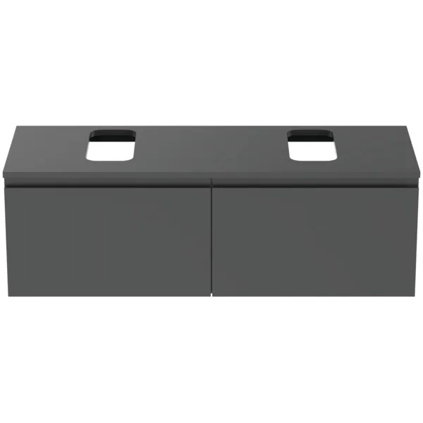 Ideal Standard Waschtischunterschrank Finesse Anthrazit matt 1200x440x388 mm 2 Auszüge Softclose Ideal Standard Waschtischunterschrank Finesse Anthrazit matt 1200x440x388 mm 2 Auszüge Softclose